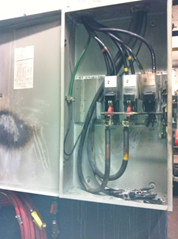 Disconnect blade failed just prior to infrared inspection