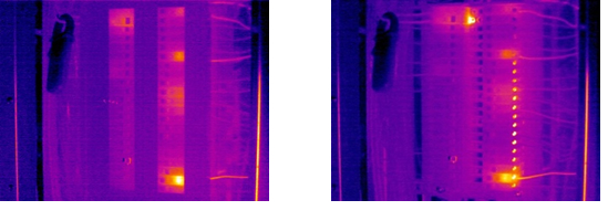 Loose connection caused heat problem hidden until panel cover removed